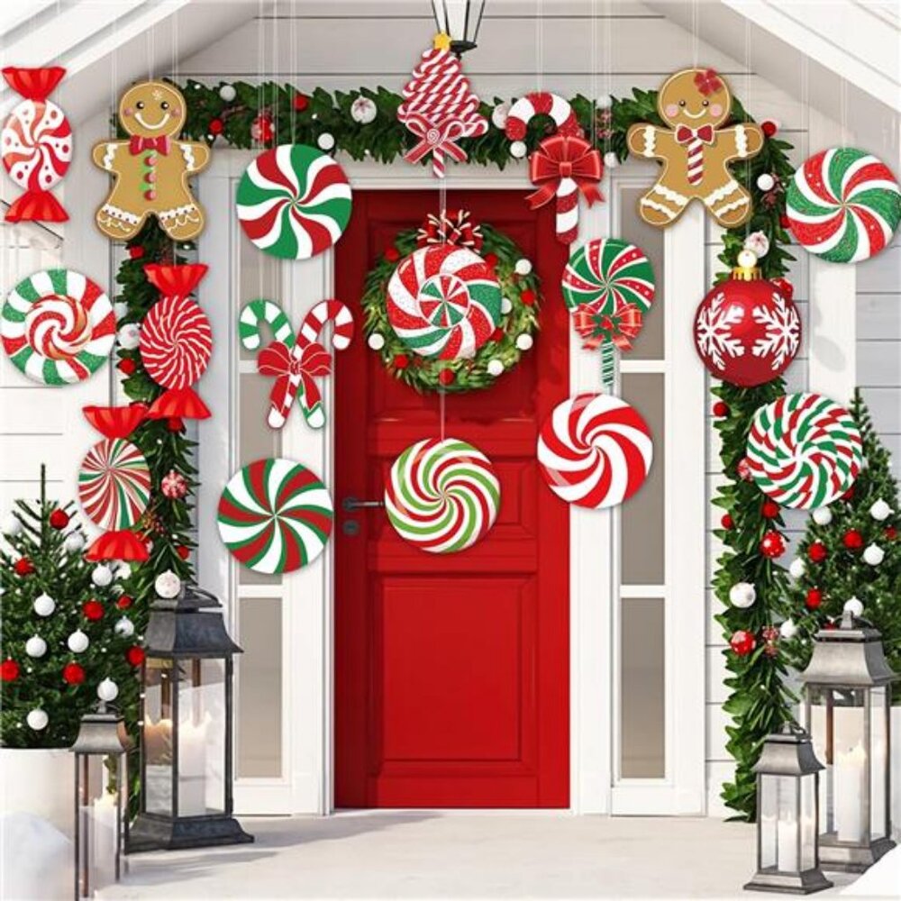 Candy Gingerbread Christmas Outdoor Decorations Christmas Decorations